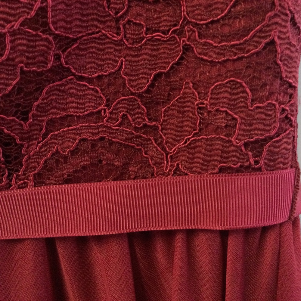 Cranberry Red Cocktail Dress Midi Size 2 America’s 250th Dress Patriotic July 4 - Picture 7 of 10